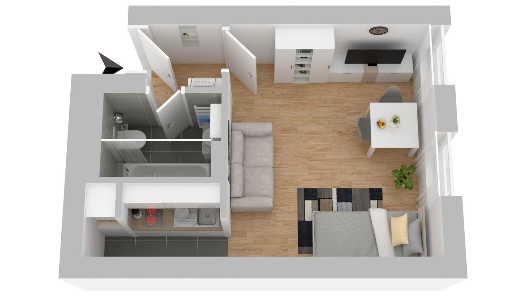 Pronájem bytu 1+1 30 m², Nürnberg, Bavorsko Pronájem bytu 1+1 30 m², Nürnberg, Bavorsko
