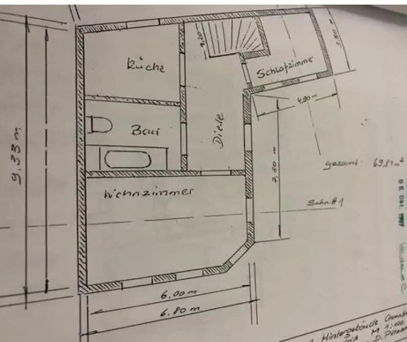 Pronájem domu 77 m², pozemek 200 m², Chemnitzer Str. 15, Limbach-Oberfrohna, Sasko Pronájem domu 77 m², pozemek 200 m², Chemnitzer Str. 15, Limbach-Oberfrohna, Sasko