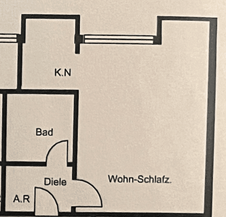 Pronájem bytu 1+1 28 m², Am Plärrer 8, Nürnberg, Bavorsko Pronájem bytu 1+1 28 m², Am Plärrer 8, Nürnberg, Bavorsko