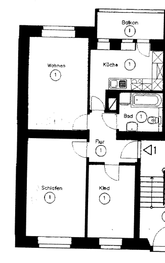 Pronájem bytu 3+1 64 m², Gohliser Straße 22, Leipzig, Sasko Pronájem bytu 3+1 64 m², Gohliser Straße 22, Leipzig, Sasko