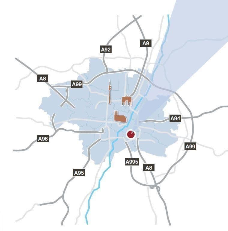 Pronájem bytu 1+1 20 m², Chiemgaustraße 138a, München, Bavorsko Pronájem bytu 1+1 20 m², Chiemgaustraße 138a, München, Bavorsko