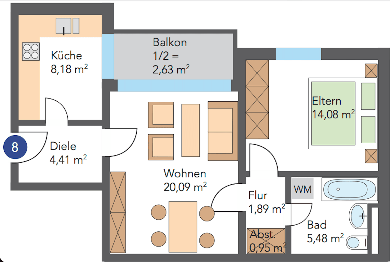 Pronájem bytu 3+1 74 m², Dr.-Wachler-Weg 37, Goslar, Dolní Sasko Pronájem bytu 3+1 74 m², Dr.-Wachler-Weg 37, Goslar, Dolní Sasko