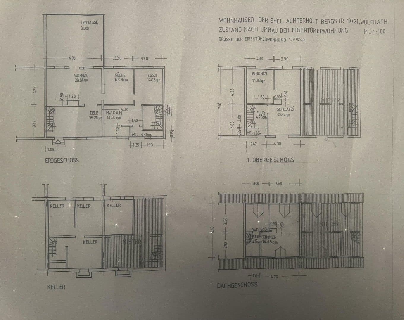 Prodej domu 260 m², pozemek 400 m², Bergstr. 19-21, Wülfrath, Severní Porýní-Vestfálsko Prodej domu 260 m², pozemek 400 m², Bergstr. 19-21, Wülfrath, Severní Porýní-Vestfálsko