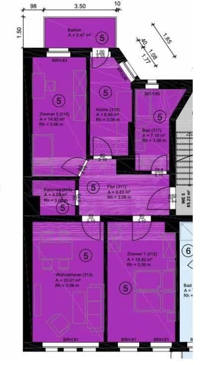 Prodej bytu 3+1 85 m², Leipzig, Sasko Prodej bytu 3+1 85 m², Leipzig, Sasko