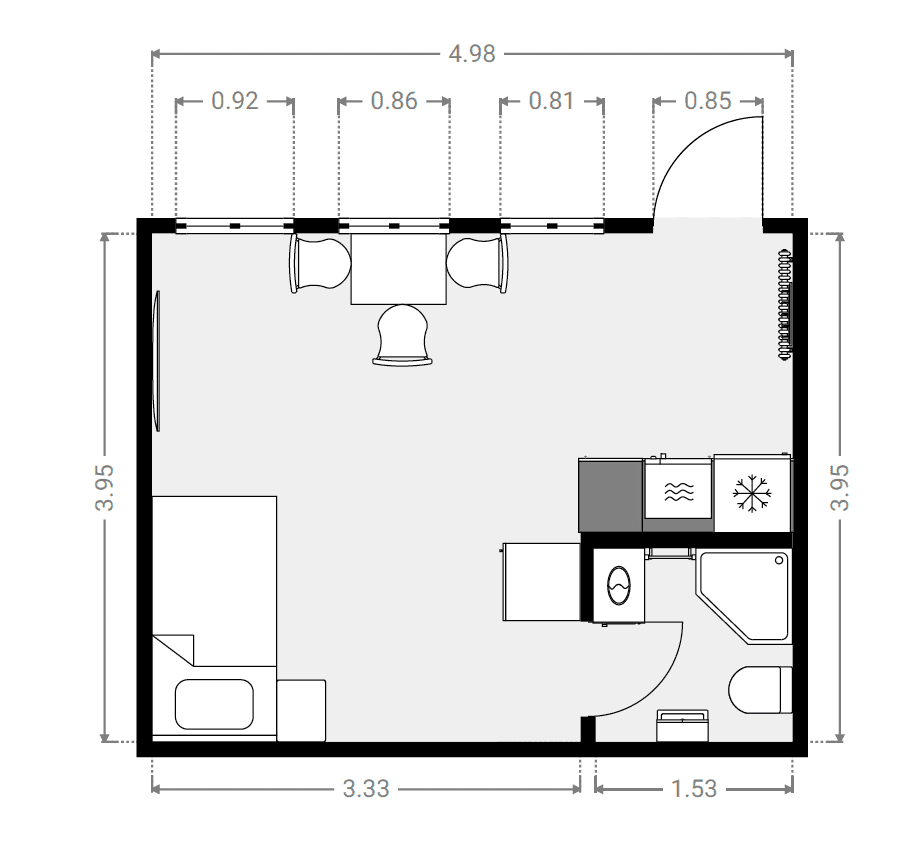 Pronájem bytu 1+1 25 m², Marburg, Hessen Pronájem bytu 1+1 25 m², Marburg, Hessen