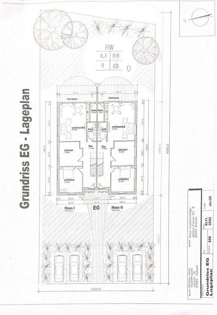 Prodej pozemku 917 m², Jahnstraße 14, Alsbach-Hähnlein, Hessen Prodej pozemku 917 m², Jahnstraße 14, Alsbach-Hähnlein, Hessen