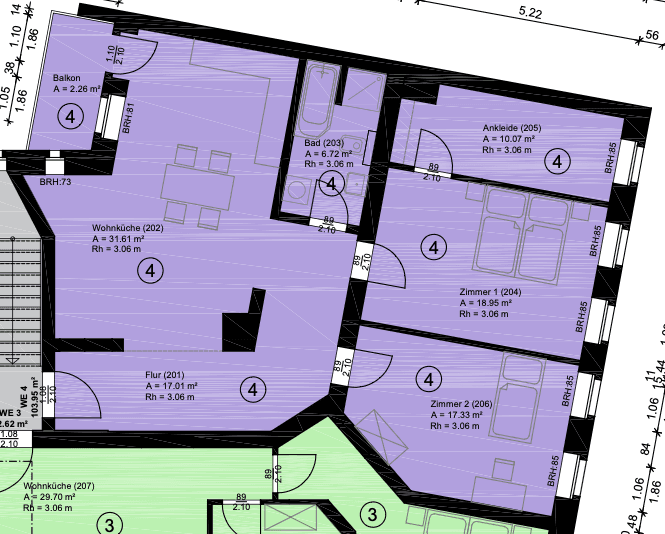 Pronájem bytu 4+1 104 m², Seelenbinder Straße, Leipzig, Sasko Pronájem bytu 4+1 104 m², Seelenbinder Straße, Leipzig, Sasko