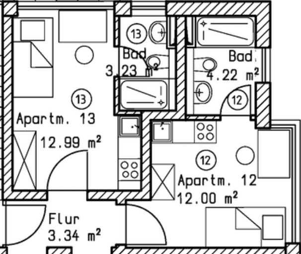 Pronájem bytu 1+1 22 m², Hoheneckstrasse 87, München, Bavorsko Pronájem bytu 1+1 22 m², Hoheneckstrasse 87, München, Bavorsko
