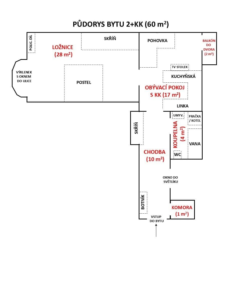 Pronájem bytu 2+kk 60 m², Hartigova, Praha, Praha Pronájem bytu 2+kk 60 m², Hartigova, Praha, Praha