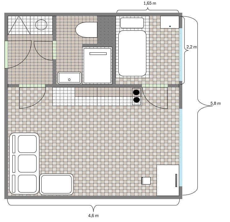 Pronájem bytu 1+1 27 m², Varnsdorfská, Praha, Praha Pronájem bytu 1+1 27 m², Varnsdorfská, Praha, Praha