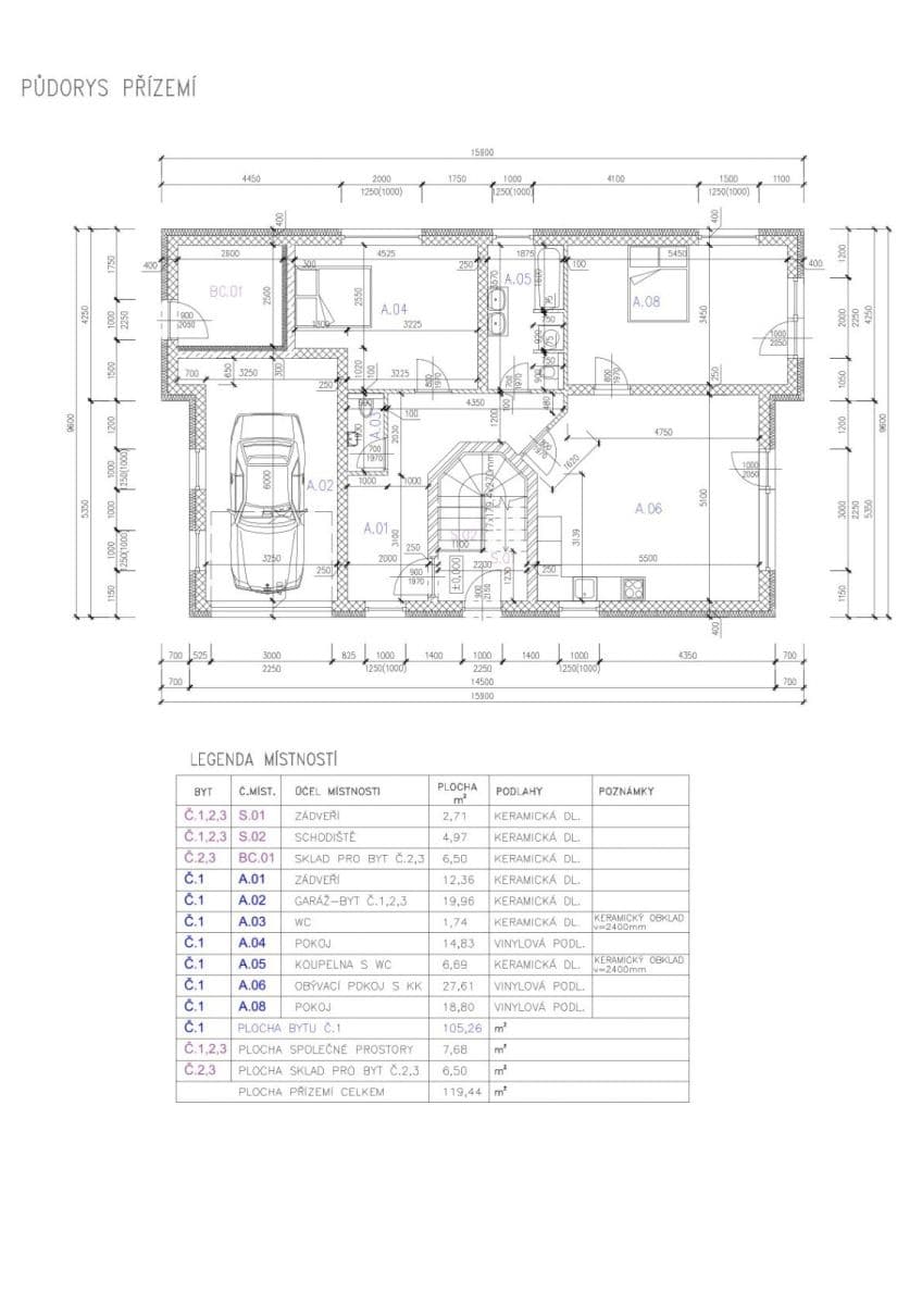 Prodej bytu 3+kk 82 m², Šternberská, Divišov, Středočeský kraj Prodej bytu 3+kk 82 m², Šternberská, Divišov, Středočeský kraj