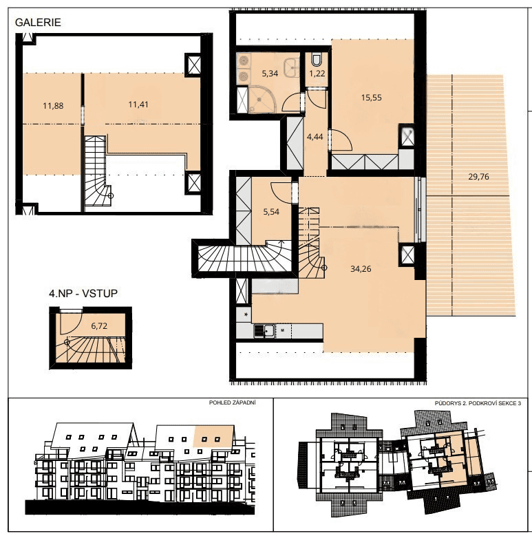 Prodej bytu 2+kk 95 m², Višňová, Moravany, Jihomoravský kraj Prodej bytu 2+kk 95 m², Višňová, Moravany, Jihomoravský kraj