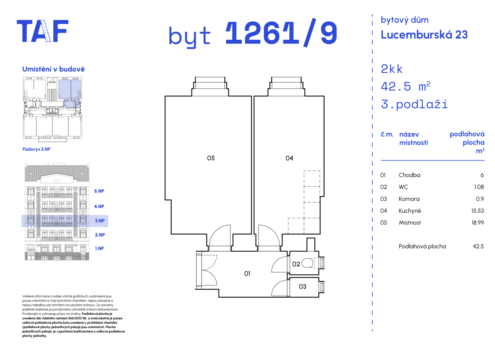 Prodej bytu 2+kk 43 m², Lucemburská, Praha, Praha Prodej bytu 2+kk 43 m², Lucemburská, Praha, Praha
