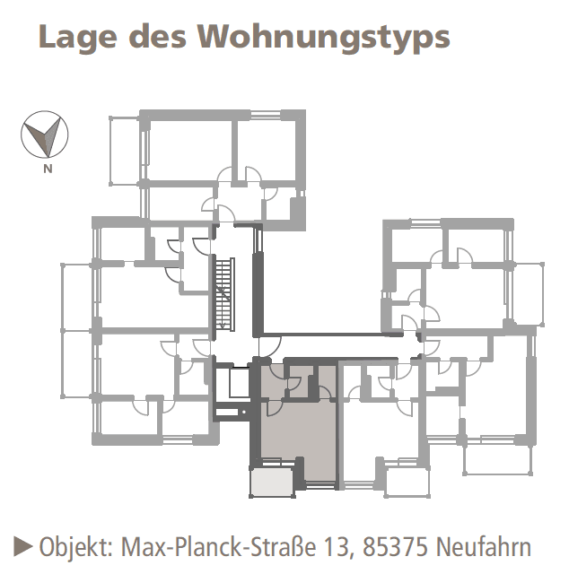 Prodej bytu 1+1 30 m², Max-Planck-Str. 13, Neufahrn, Bavorsko Prodej bytu 1+1 30 m², Max-Planck-Str. 13, Neufahrn, Bavorsko