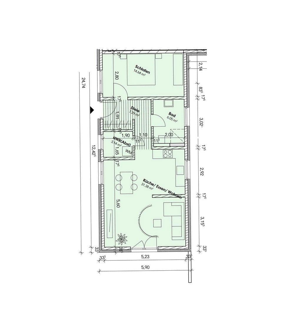 Pronájem bytu 2+1 60 m², Braunschweig, Dolní Sasko Pronájem bytu 2+1 60 m², Braunschweig, Dolní Sasko