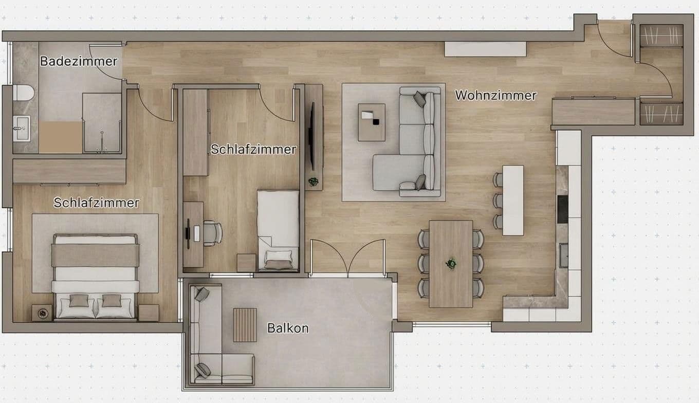 Prodej bytu 3+1 85 m², Baschianstraße 37, Albstadt, Bádensko-Württembersko Prodej bytu 3+1 85 m², Baschianstraße 37, Albstadt, Bádensko-Württembersko