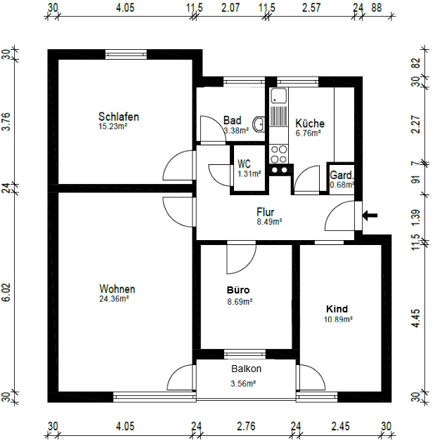 Prodej bytu 4+1 81 m², Oldenburg, Dolní Sasko Prodej bytu 4+1 81 m², Oldenburg, Dolní Sasko