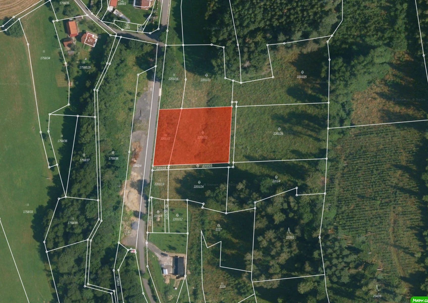 Prodej pozemku 2.493 m², Ratiboř, Zlínský kraj Prodej pozemku 2.493 m², Ratiboř, Zlínský kraj