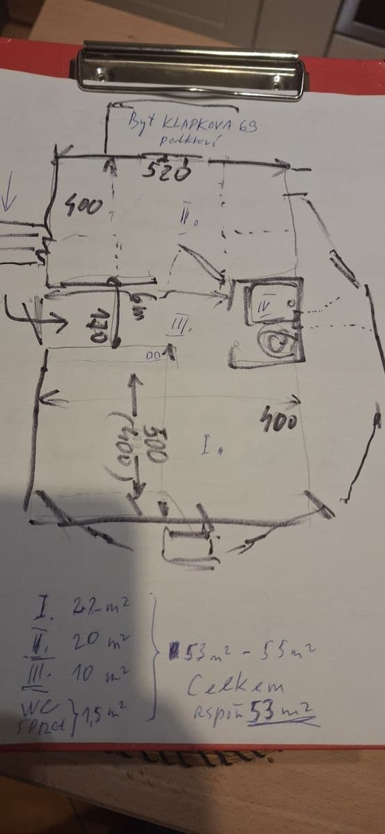 Pronájem bytu 2+kk 48 m², Klapkova, Praha, Praha Pronájem bytu 2+kk 48 m², Klapkova, Praha, Praha