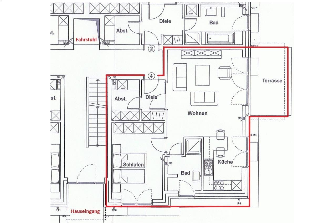 Pronájem bytu 2+1 61 m², Deutsch-Evern-Weg 41b, Lüneburg, Dolní Sasko Pronájem bytu 2+1 61 m², Deutsch-Evern-Weg 41b, Lüneburg, Dolní Sasko