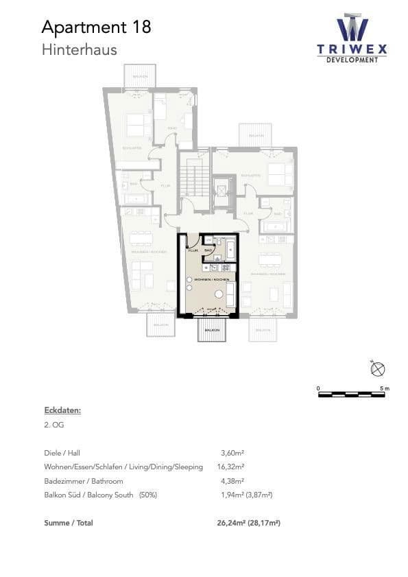 Prodej bytu 1+1 27 m², Charlottenburger Ufer 14, Berlin, Berlín Prodej bytu 1+1 27 m², Charlottenburger Ufer 14, Berlin, Berlín