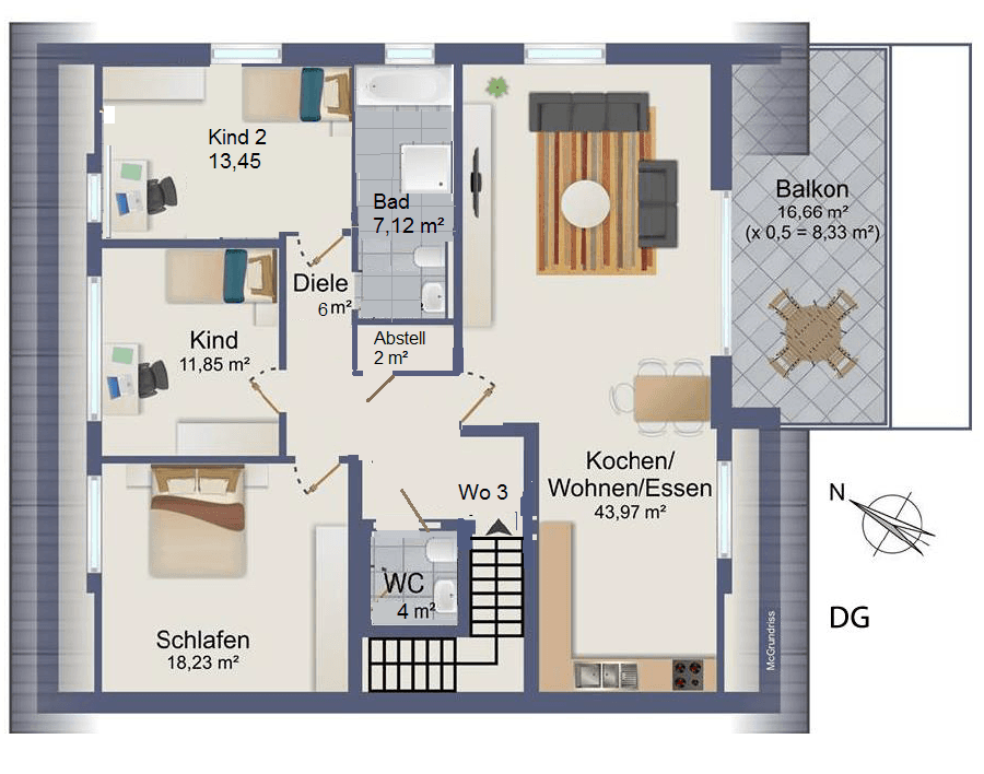 Pronájem bytu 4+1 108 m², Oberer Kirchweg 16, Badenweiler, Bádensko-Württembersko Pronájem bytu 4+1 108 m², Oberer Kirchweg 16, Badenweiler, Bádensko-Württembersko