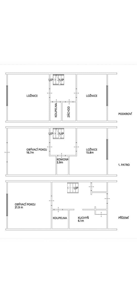 Prodej domu 130 m², pozemek 100 m², Brigádníků, Praha, Praha Prodej domu 130 m², pozemek 100 m², Brigádníků, Praha, Praha