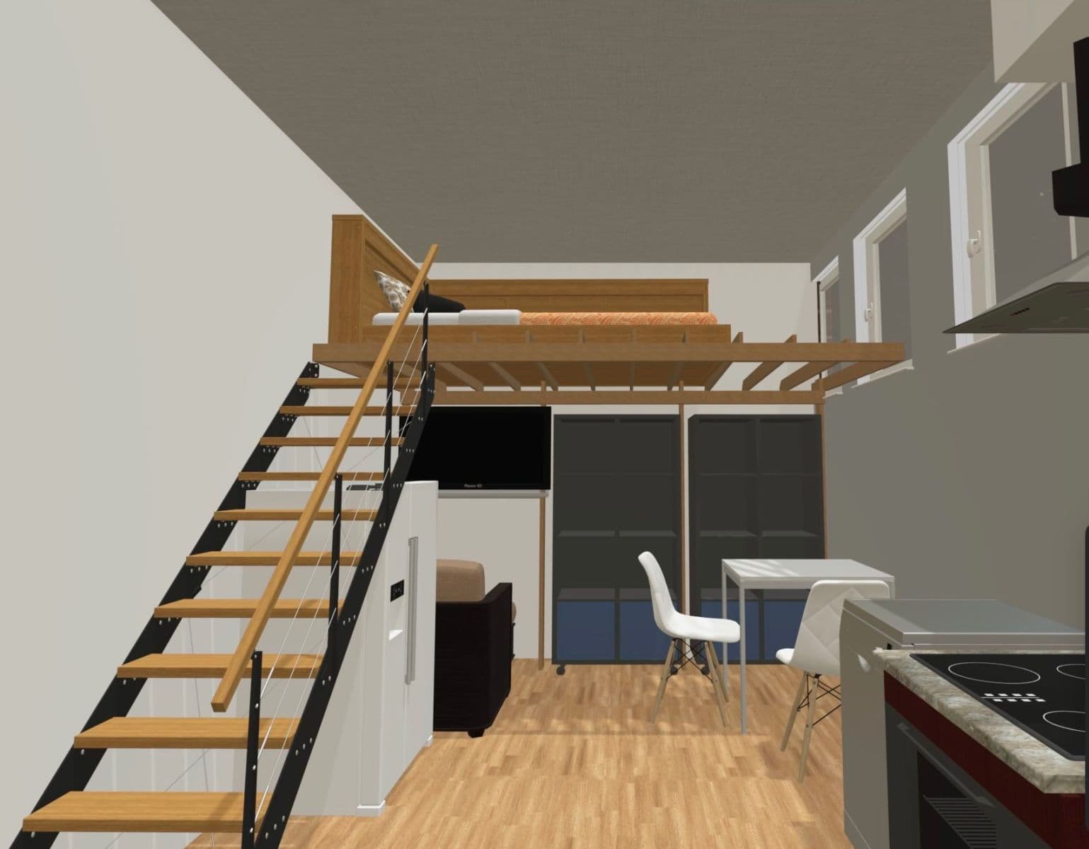 Pronájem bytu 1+kk 26 m², Pernerova, Praha, Praha Pronájem bytu 1+kk 26 m², Pernerova, Praha, Praha