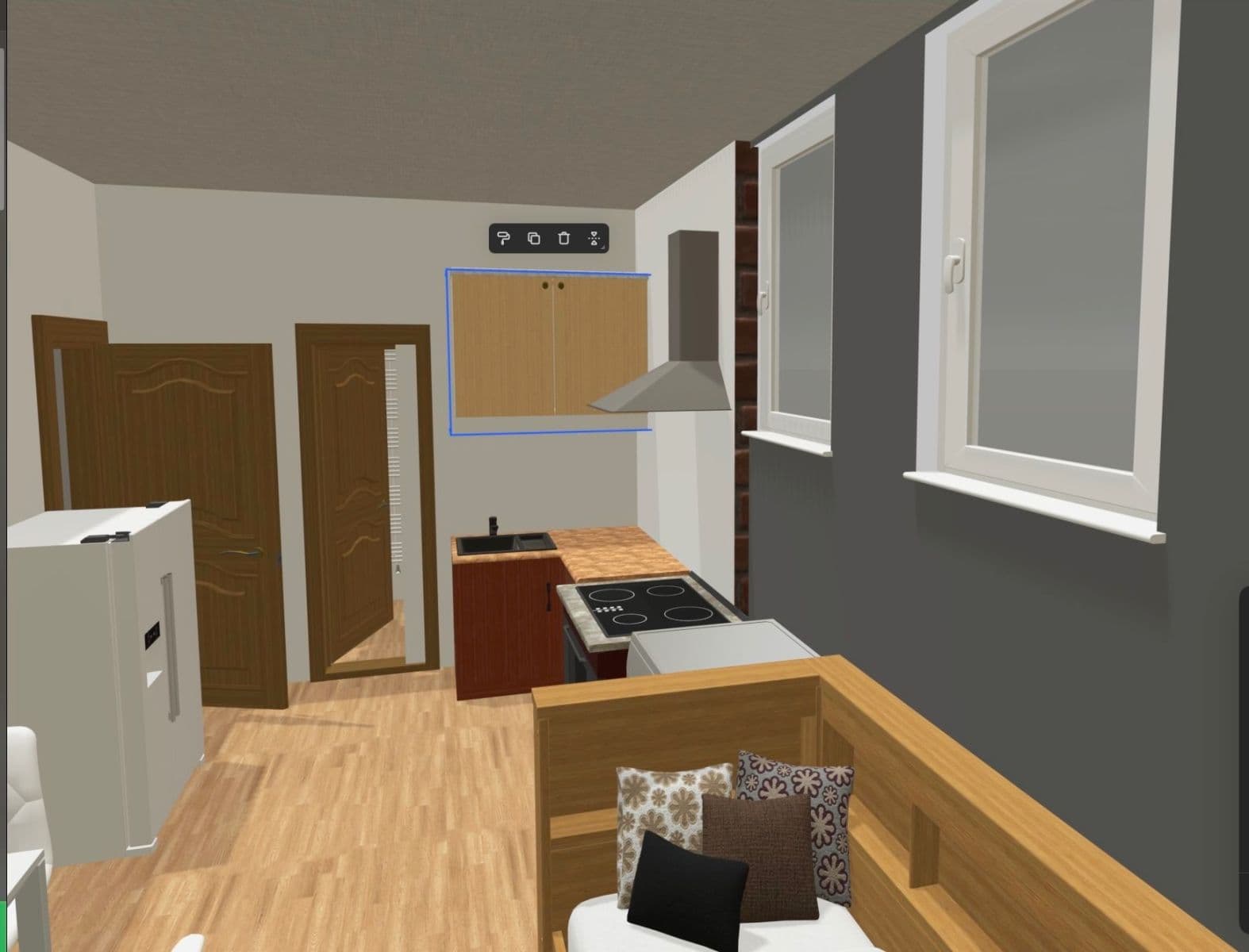 Pronájem bytu 1+kk 26 m², Pernerova, Praha, Praha Pronájem bytu 1+kk 26 m², Pernerova, Praha, Praha