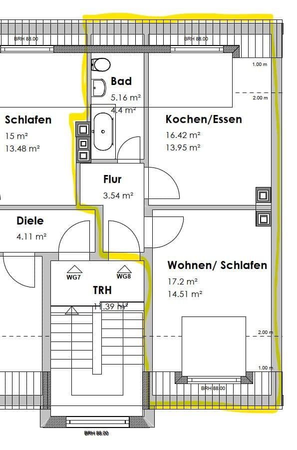 Pronájem bytu 2+1 37 m², Nordstrasse 42, Velbert, Severní Porýní-Vestfálsko Pronájem bytu 2+1 37 m², Nordstrasse 42, Velbert, Severní Porýní-Vestfálsko
