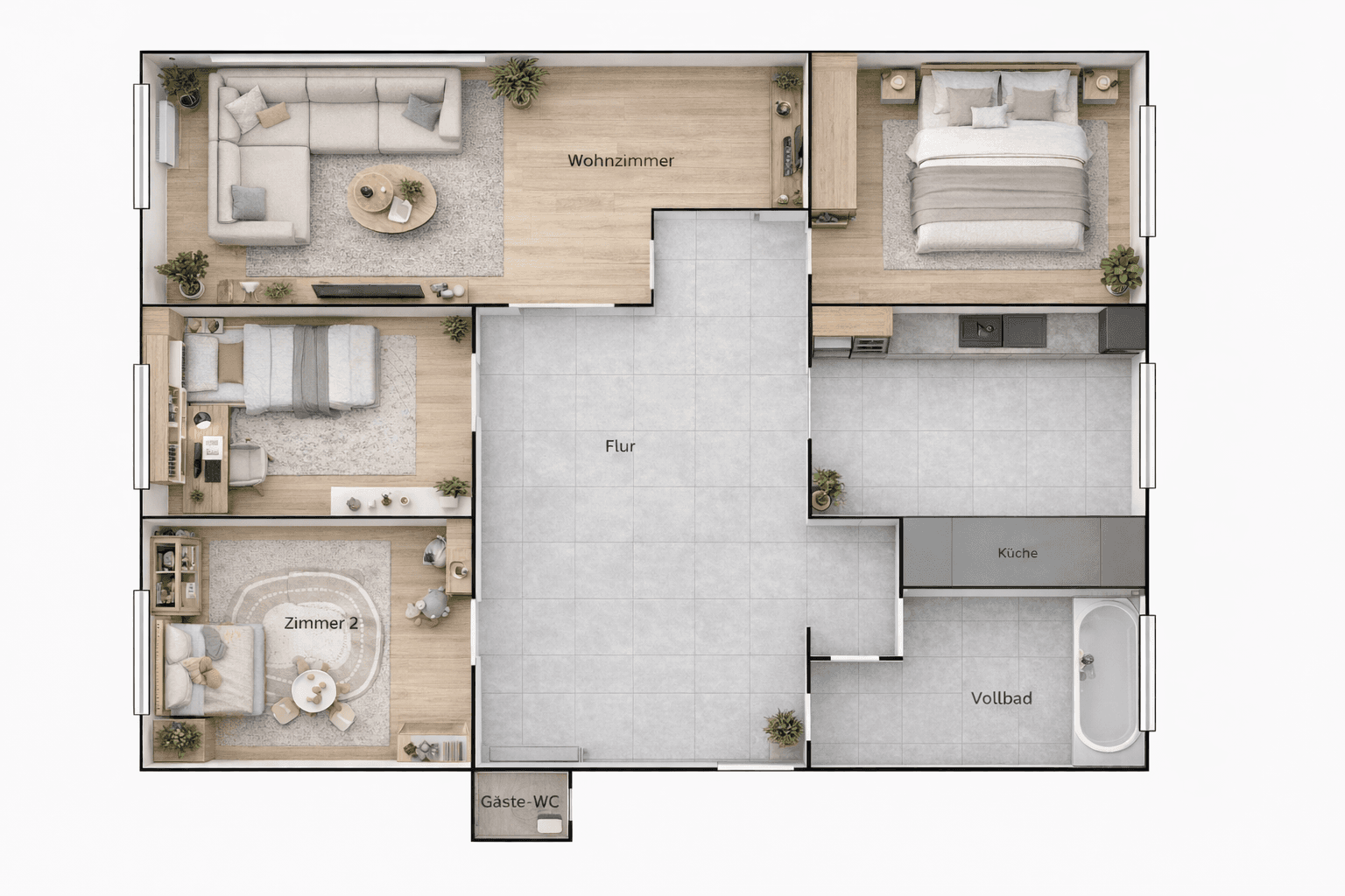 Pronájem bytu 4+1 86 m², Nordfeld 3, Celle, Dolní Sasko Pronájem bytu 4+1 86 m², Nordfeld 3, Celle, Dolní Sasko