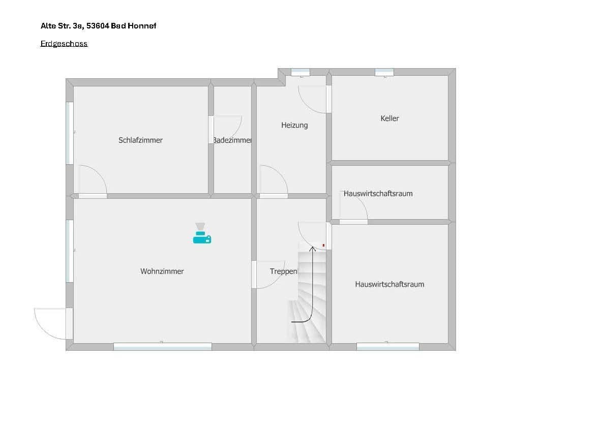 Prodej domu 142 m², pozemek 700 m², Alte Str. 3a, Bad Honnef, Severní Porýní-Vestfálsko Prodej domu 142 m², pozemek 700 m², Alte Str. 3a, Bad Honnef, Severní Porýní-Vestfálsko