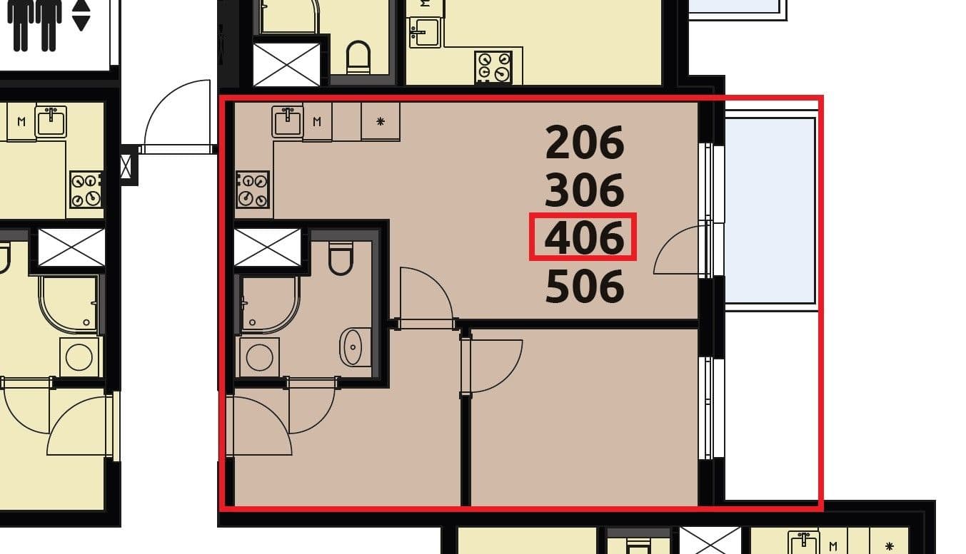 Pronájem bytu 2+kk 42 m², Strančická, Praha, Praha Pronájem bytu 2+kk 42 m², Strančická, Praha, Praha