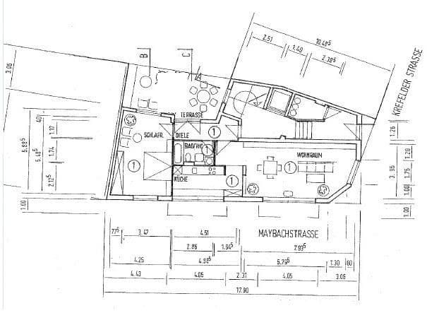 Pronájem bytu 2+1 79 m², Krefelder Str. 10, Köln, Severní Porýní-Vestfálsko Pronájem bytu 2+1 79 m², Krefelder Str. 10, Köln, Severní Porýní-Vestfálsko