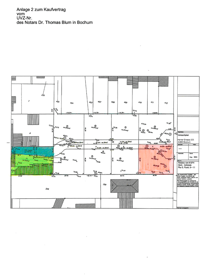 Prodej pozemku 306 m², Herner Str. 308, Bochum, Severní Porýní-Vestfálsko Prodej pozemku 306 m², Herner Str. 308, Bochum, Severní Porýní-Vestfálsko