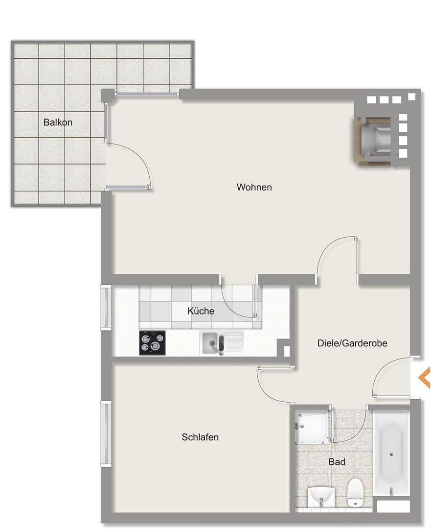 Prodej bytu 2+1 56 m², Frankfurterstr. 106, Offenbach, Hessen Prodej bytu 2+1 56 m², Frankfurterstr. 106, Offenbach, Hessen
