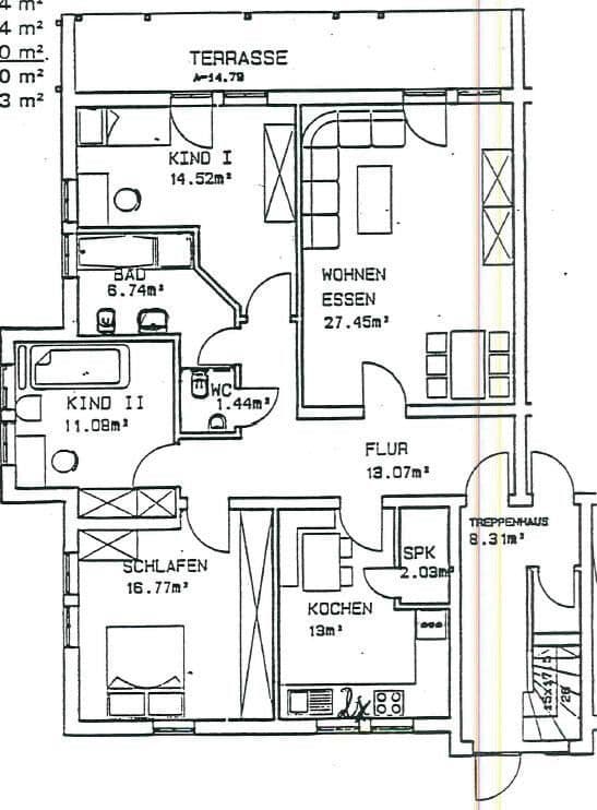 Pronájem bytu 4+1 110 m², Udenborner Str. 4, Wabern, Hessen Pronájem bytu 4+1 110 m², Udenborner Str. 4, Wabern, Hessen