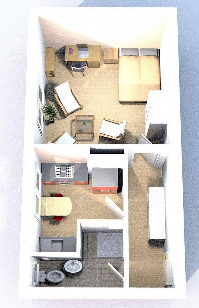 Prodej bytu 1+1 31 m², Cáchy, Severní Porýní-Vestfálsko Prodej bytu 1+1 31 m², Cáchy, Severní Porýní-Vestfálsko