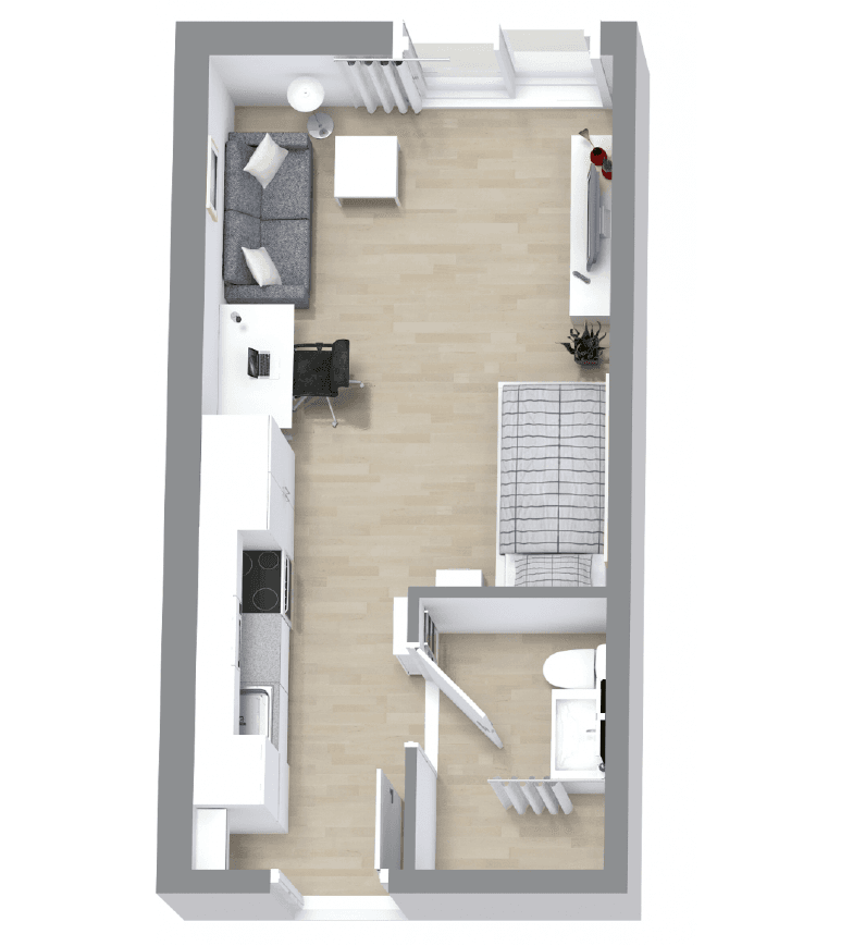 Pronájem bytu 1+1 26 m², Friedrich Naumann Str 51, Reutlingen, Bádensko-Württembersko Pronájem bytu 1+1 26 m², Friedrich Naumann Str 51, Reutlingen, Bádensko-Württembersko
