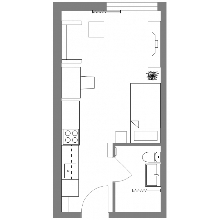 Pronájem bytu 1+1 26 m², Friedrich Naumann Str 51, Reutlingen, Bádensko-Württembersko Pronájem bytu 1+1 26 m², Friedrich Naumann Str 51, Reutlingen, Bádensko-Württembersko