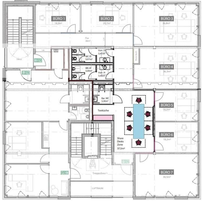 Pronájem kanceláře 700 m², Wettersteinring 17, Dachau, Bavorsko Pronájem kanceláře 700 m², Wettersteinring 17, Dachau, Bavorsko