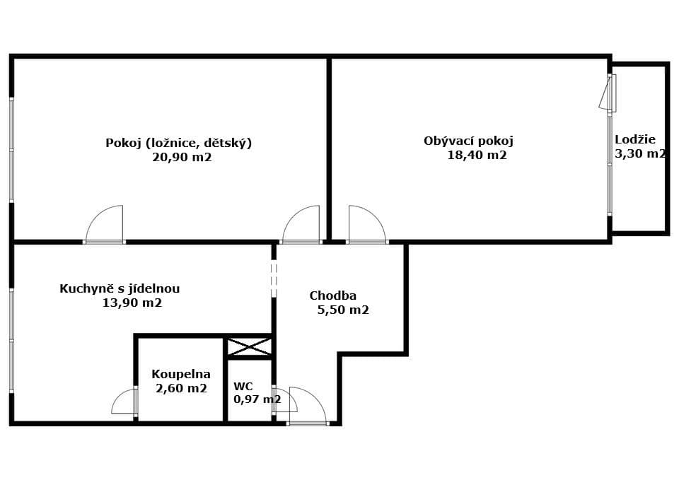Pronájem bytu 2+1 62 m², Příbramská, Verneřice, Ústecký kraj Pronájem bytu 2+1 62 m², Příbramská, Verneřice, Ústecký kraj