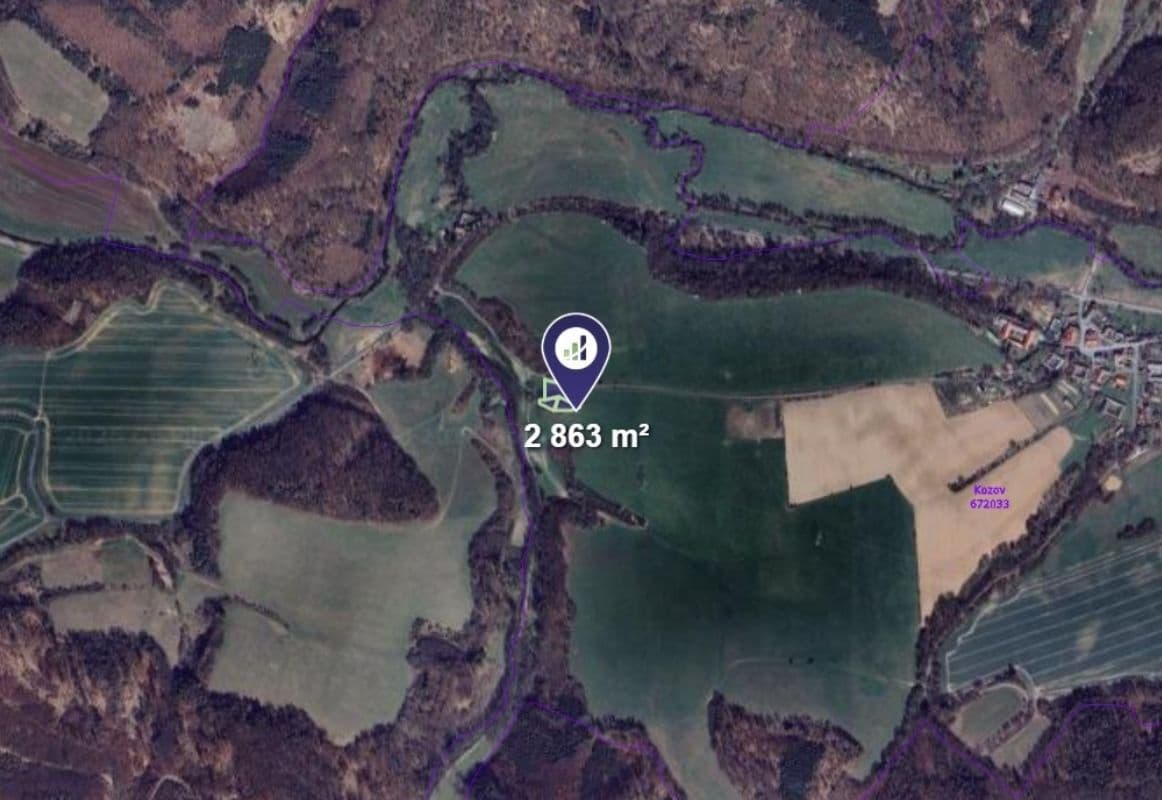 Prodej pozemku 2.863 m², Bouzov, Olomoucký kraj Prodej pozemku 2.863 m², Bouzov, Olomoucký kraj