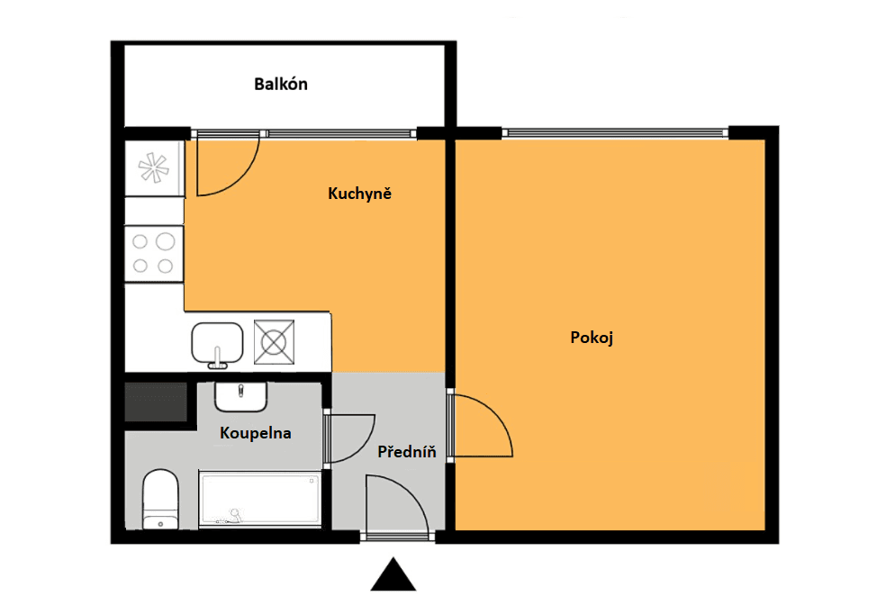 Pronájem bytu 1+1 37 m², Absolonova, Brno, Jihomoravský kraj Pronájem bytu 1+1 37 m², Absolonova, Brno, Jihomoravský kraj