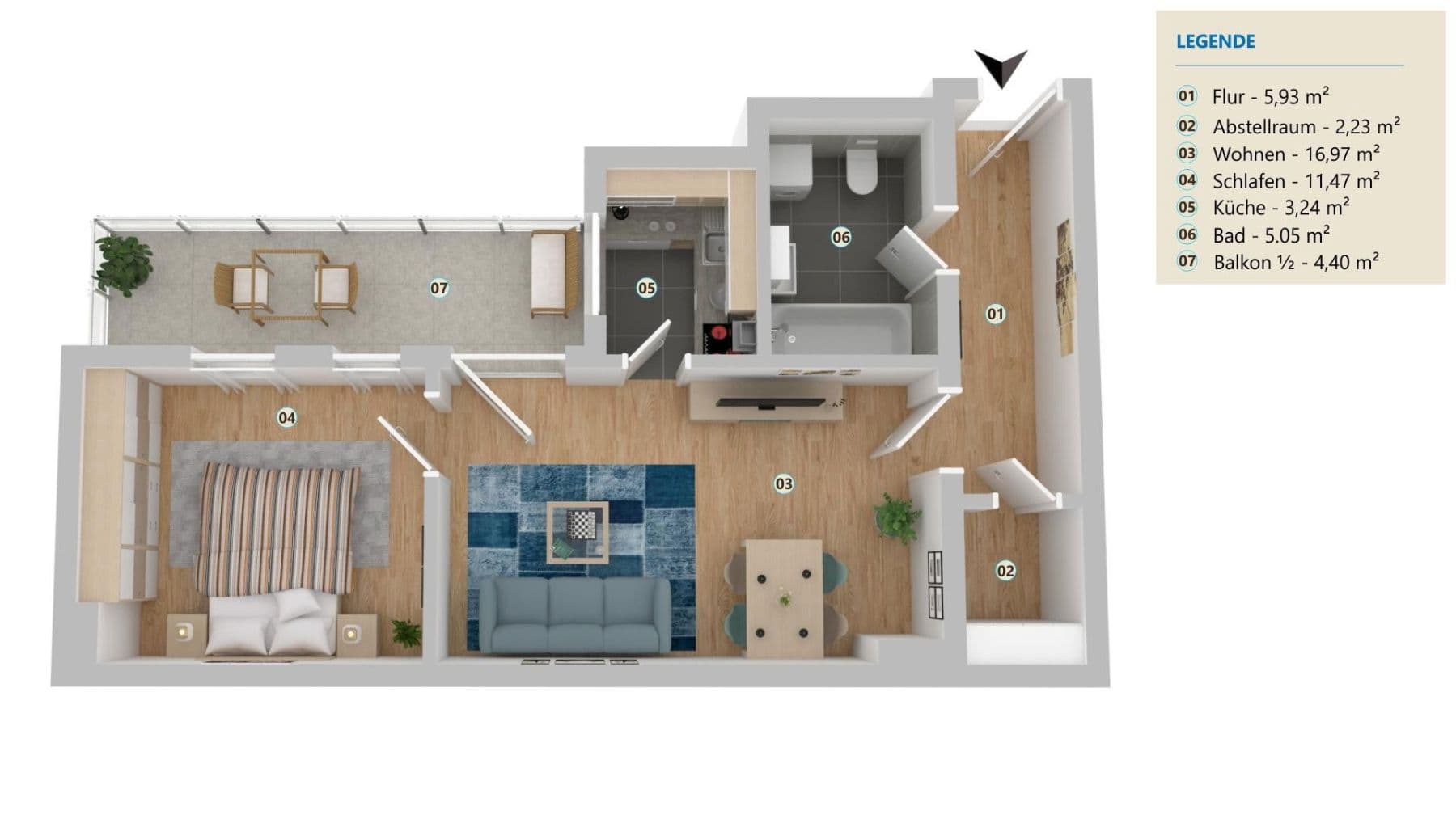 Pronájem bytu 2+1 50 m², Goethestraße 2, Halle (Saale), Sasko-Anhaltsko Pronájem bytu 2+1 50 m², Goethestraße 2, Halle (Saale), Sasko-Anhaltsko