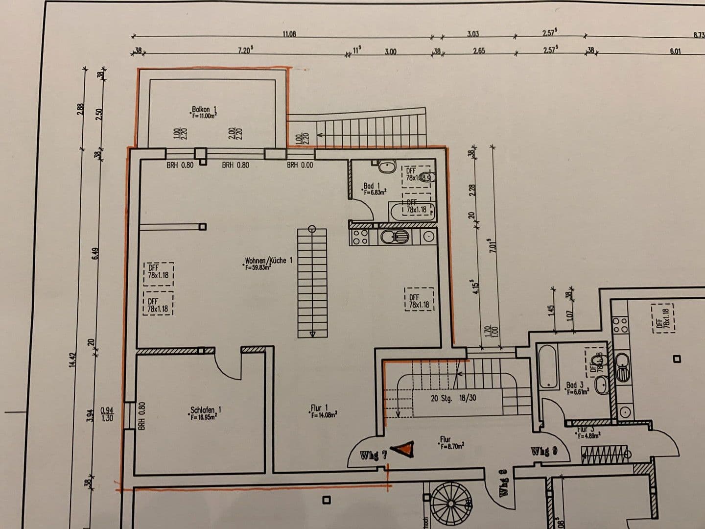 Pronájem bytu 3+1 128 m², Berliner Straße 90, Strausberg, Braniborsko Pronájem bytu 3+1 128 m², Berliner Straße 90, Strausberg, Braniborsko