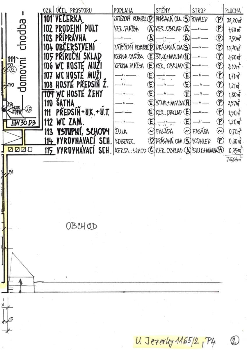 Pronájem nebytového prostoru 141 m², U Jezerky, Praha, Praha Pronájem nebytového prostoru 141 m², U Jezerky, Praha, Praha