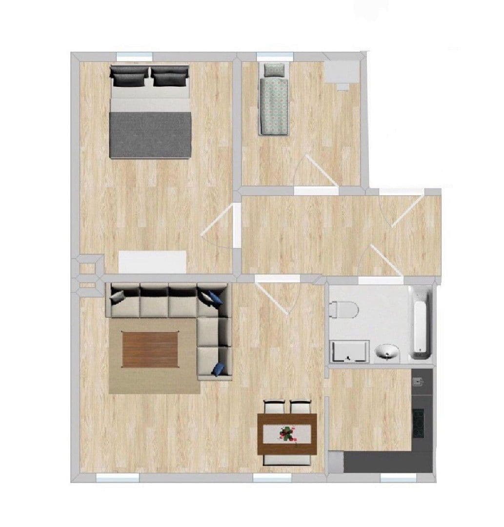 Pronájem bytu 3+1 65 m², Haselbrunner Str. 73, Plauen, Sasko Pronájem bytu 3+1 65 m², Haselbrunner Str. 73, Plauen, Sasko