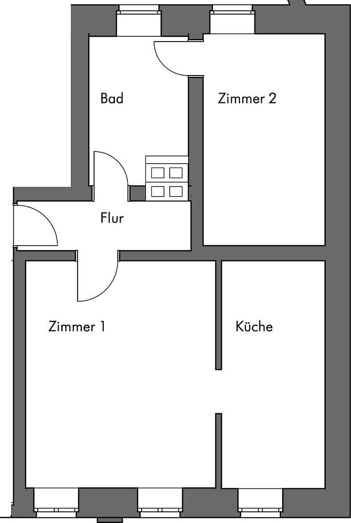 Pronájem bytu 2+1 49 m², Mathildenstr. 10, Fürth, Bavorsko Pronájem bytu 2+1 49 m², Mathildenstr. 10, Fürth, Bavorsko