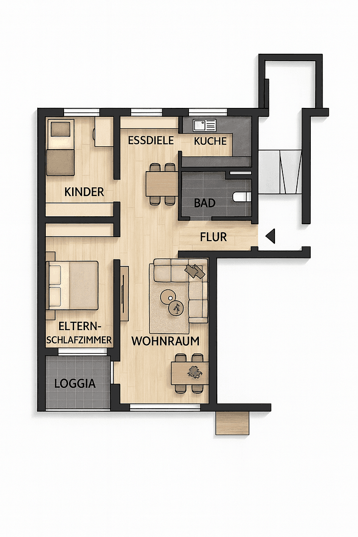 Prodej bytu 3+kk 77 m², Panoramastr. 3, Weinstadt, Bádensko-Württembersko Prodej bytu 3+kk 77 m², Panoramastr. 3, Weinstadt, Bádensko-Württembersko